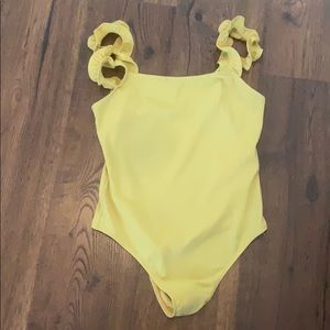 Yellow bodysuit